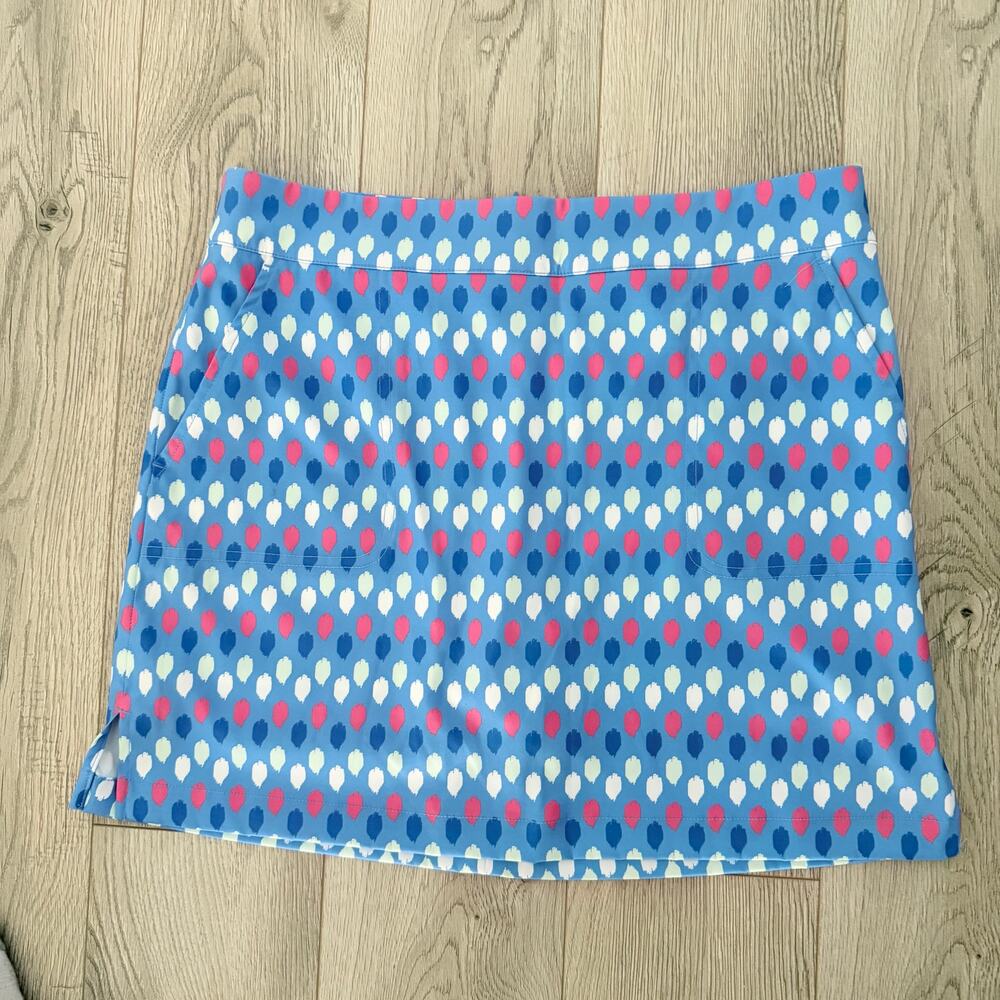 NWOT Vineyard Vines Women's Performance/Golf Skort sz 8 polka dot coastal